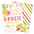 Twotti Fruitti Birthday Party Invitation For Cheap