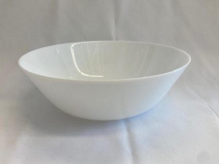 10  Round bright  white serving bowls Online Hot Sale