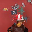 Pirate Party Cake Toppers 6ct For Cheap