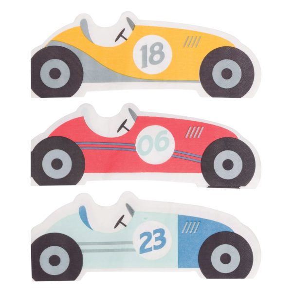 Vintage Racing Cars Dessert Napkins 24ct For Discount