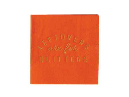 Leftovers Are For Quitters Dessert Napkins 18ct Hot on Sale