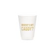 White Where s My Caddy Frosted Plastic Cups 6ct Hot on Sale