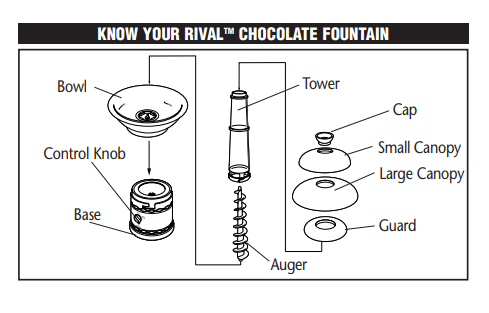 Chocolate Fountain with Base Online Sale