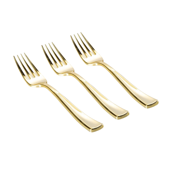 Classic Gold Plastic Forks 20ct Hot on Sale