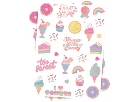 Too Sweet Temporary Tattoo Sheets 2ct For Sale