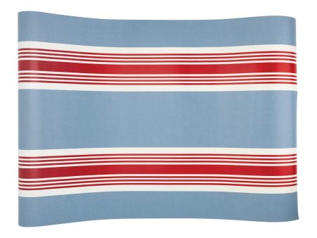 Hamptons Striped Paper Table Runner For Discount