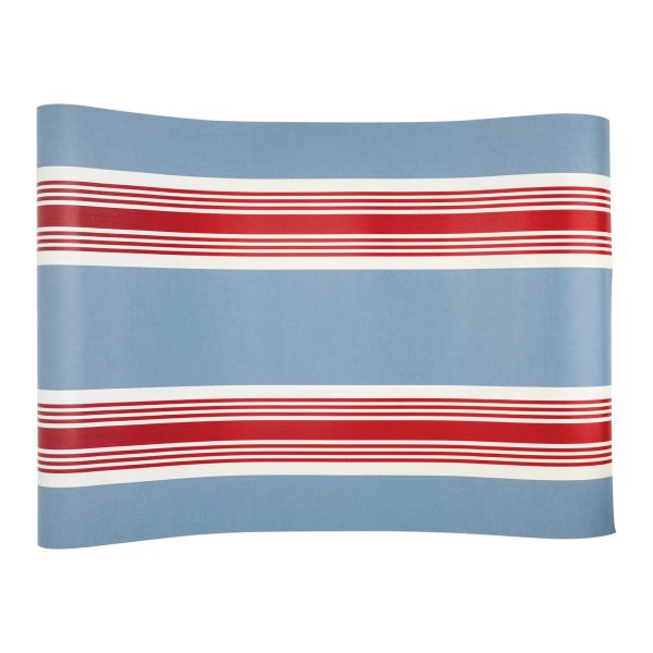 Hamptons Striped Paper Table Runner For Discount