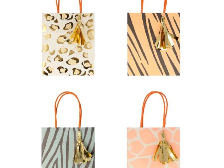 Safari Animal Print Favor Bags 8ct Sale