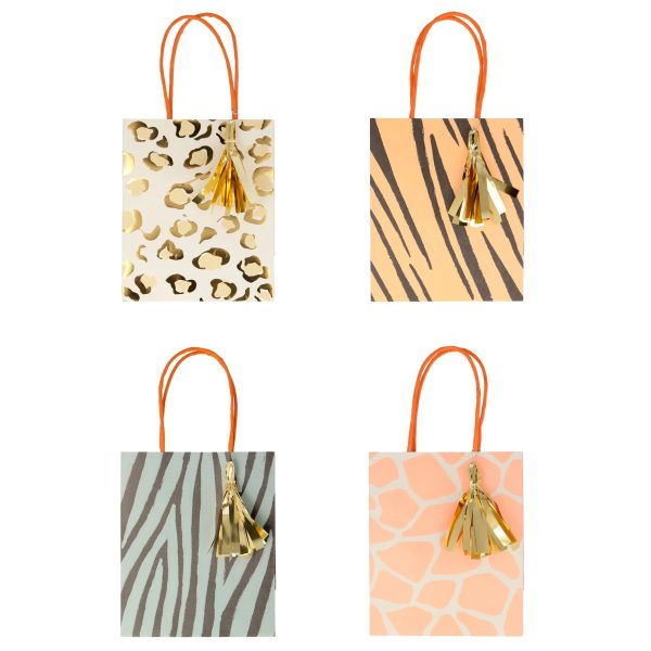 Safari Animal Print Favor Bags 8ct Sale