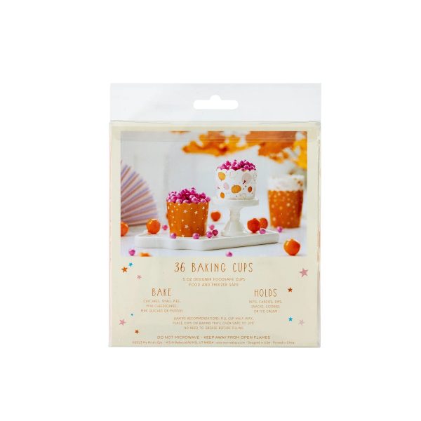 Pumpkins & Stars Baking Cups 36ct Supply