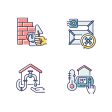 Building and repair house RGB color icons set Online Hot Sale