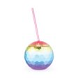 Rainbow Disco Ball Drink Tumbler Hot on Sale