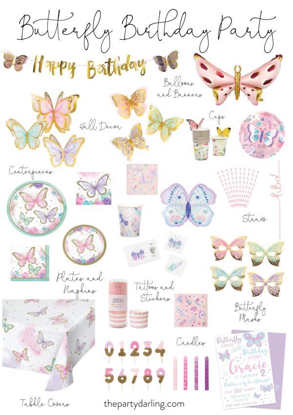 Butterfly Paper Table Cover Supply