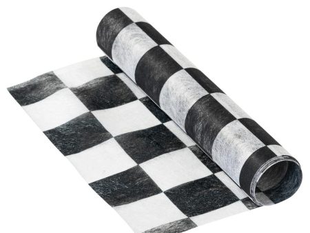 Black & White Check Table Runner 6.5ft Online Hot Sale