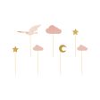 Pink Stork Cake Toppers 7ct Online now