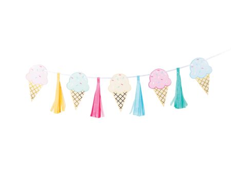 Ice Cream Tassel Banner 6.4ft Discount