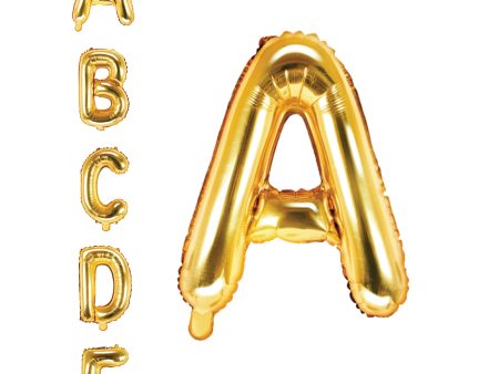 13in Air-Filled Gold Letter Balloon Online Hot Sale