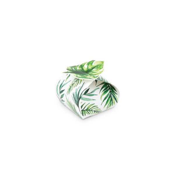 Mini Tropical Palm Leaf Favor Boxes 10ct Cheap