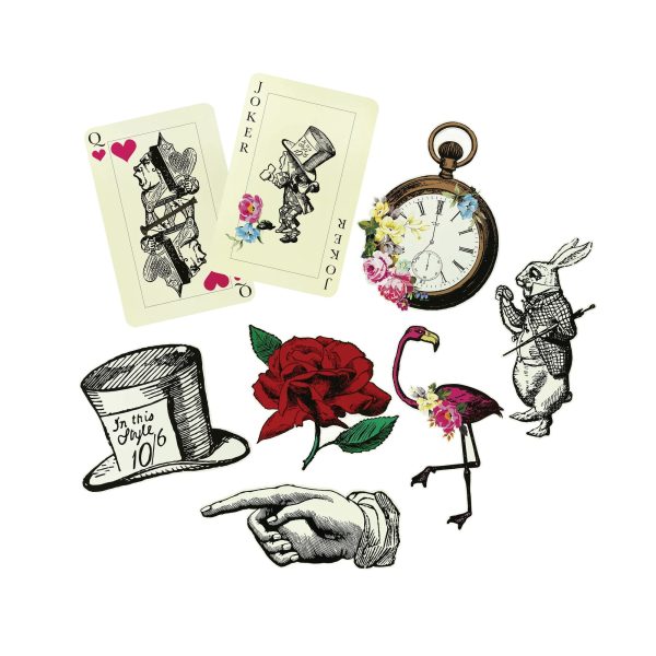 Alice in Wonderland Cutout Decorations 8ct Online Hot Sale