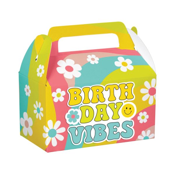 Flower Power Favor Boxes 4ct For Discount