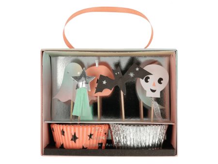 Pastel Halloween Cupcake Decorating Kit 24ct Sale