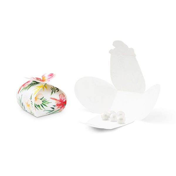 Mini Tropical Floral Favor Boxes 10ct Online now