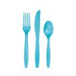 Bermuda Blue Plastic Cutlery Set for 8 Discount