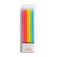 Tall Neon Rainbow Birthday Candles 12ct For Discount