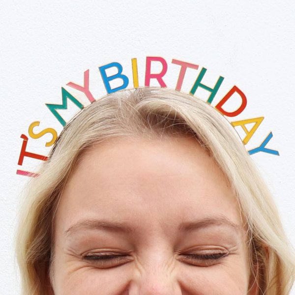 Multicolor It s My Birthday Headband Discount