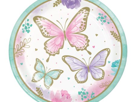 Butterfly Lunch Plates 8ct For Sale