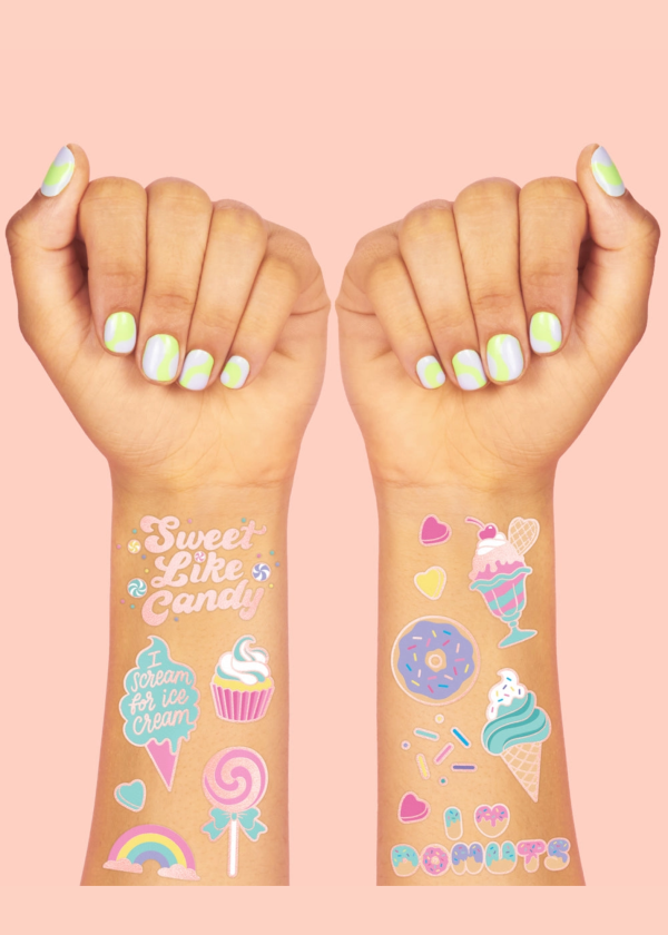 Too Sweet Temporary Tattoo Sheets 2ct For Sale