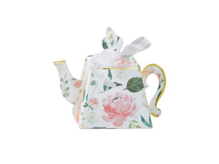 Floral Teapot Favor Boxes 24ct For Cheap