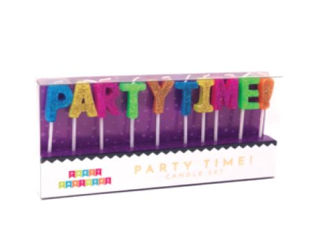 Multicolor Party Time Candles 10ct Discount