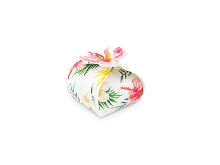 Mini Tropical Floral Favor Boxes 10ct Online now