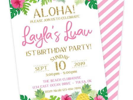 Luau Birthday Party Invitation Online Hot Sale