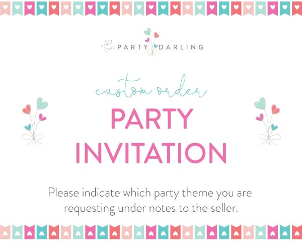 Custom Printable Birthday Invitation Supply