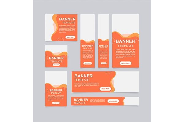 Web banner design template bundle Discount