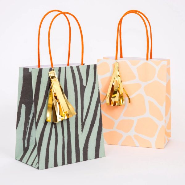 Safari Animal Print Favor Bags 8ct Sale