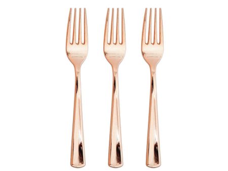 Rose Gold Premium Forks 24ct For Sale