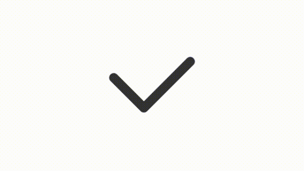 Animated checkmark linear ui icon Cheap