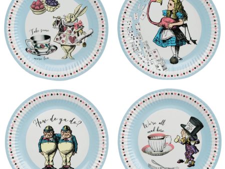 Alice in Wonderland Lunch Plates 24ct For Discount