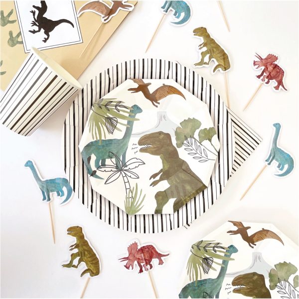 Prehistoric Dinosaur Kraft Favor Bags 8ct Online Sale