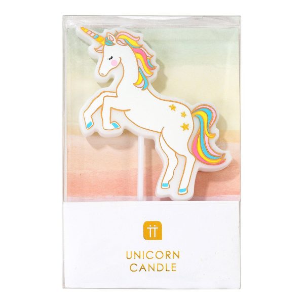 Rainbow Unicorn Birthday Candle For Sale