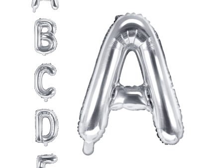 13in Air-Filled Silver Letter Balloon Online