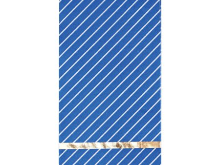 Blue & White Striped Paper Guest Towels 20ct Cheap