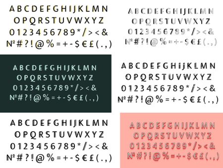 Sans serif alphabet bundle on Sale