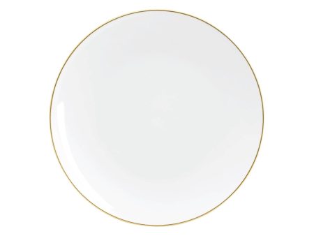 White With Gold Rim Plastic Dessert Plates 10ct For Discount