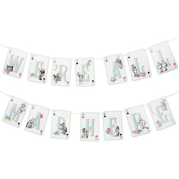 Alice in Wonderland We re All Mad Here Banner 10ft Online now