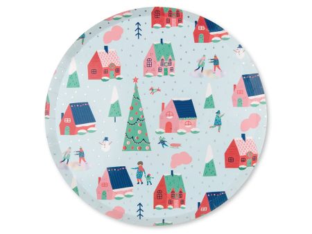 Winter Wonderland Dessert Plates 8ct For Sale