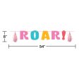 Girl Roar Dinosaur Banner Online Sale